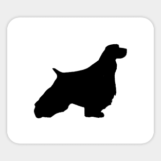 english springer spaniel silhouette Sticker